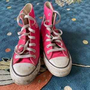 Hot pink Converse All Stars size 6